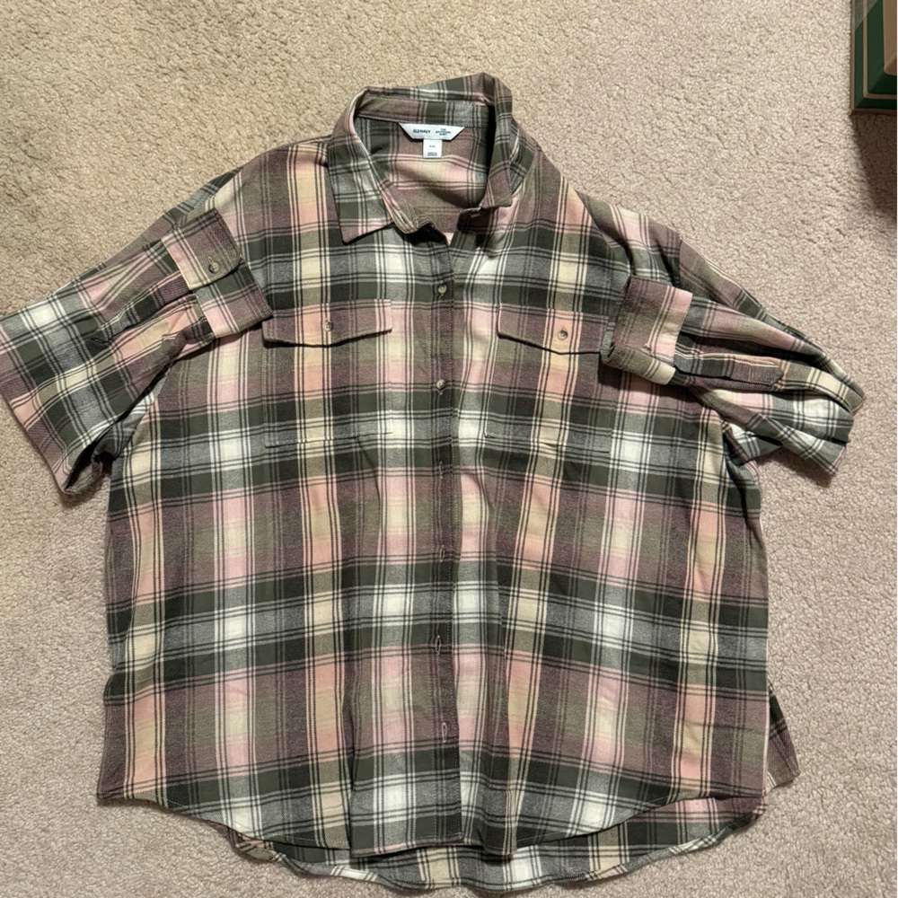 Old Navy Multicolor Plaid Casual Shirt